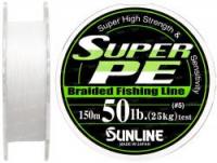 Шнур Sunline Super PE 150м (бел.) 0.37мм 50LB/25кг